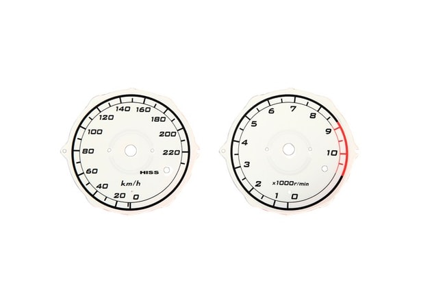 Medidores de tacômetro e velocímetro brancos para Honda XL1000V Varadero '08-'11