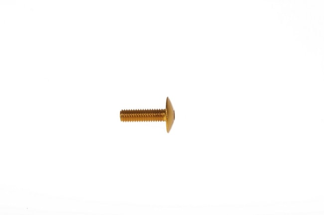 ultra-leve Parafusos ouro M6 x 20mm moto