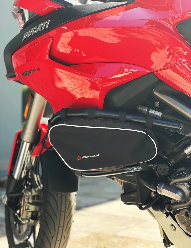 Ducati Multistrada 950 / 1200 / 1260 2015-2022 için SW Motech çarpma çubukları için çantalar