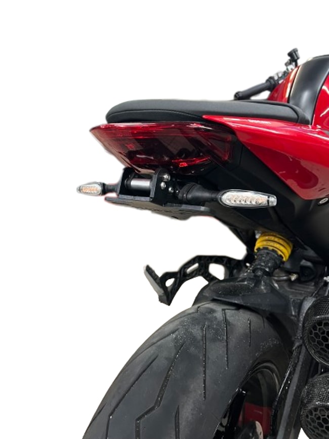 GREF license plate holder for Ducati Monster 950 2021-2024 (with flip-up button)
