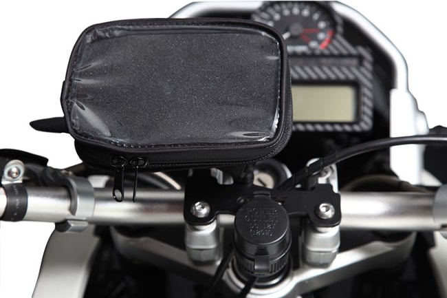 Vattentät GPS/smartphonehållare med R-monterad kula