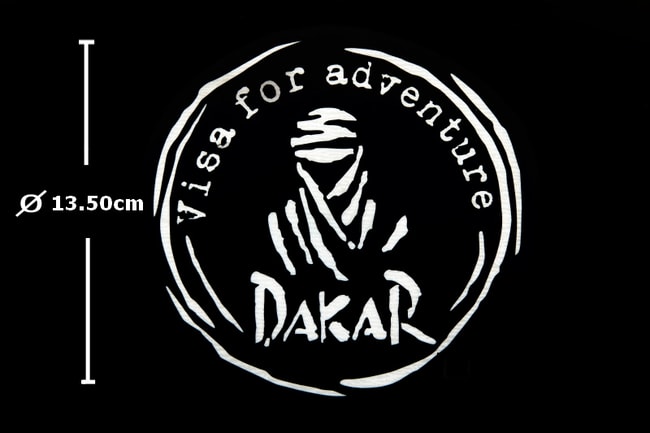 Dakar "Visa" sticker wit