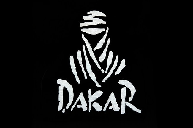 Dakar-Aufkleber weiß