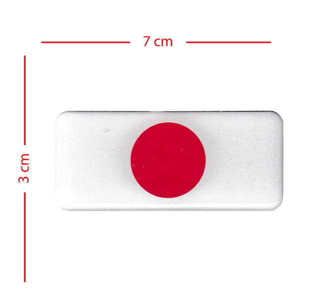 Autocolante 3D da bandeira japonesa