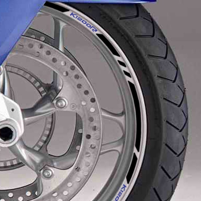 Cinta adhesiva para ruedas BMW K1200R con logos