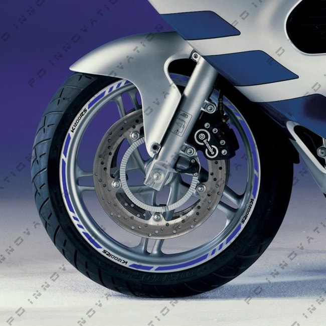 BMW K1200RS wheel rim stripes with logos