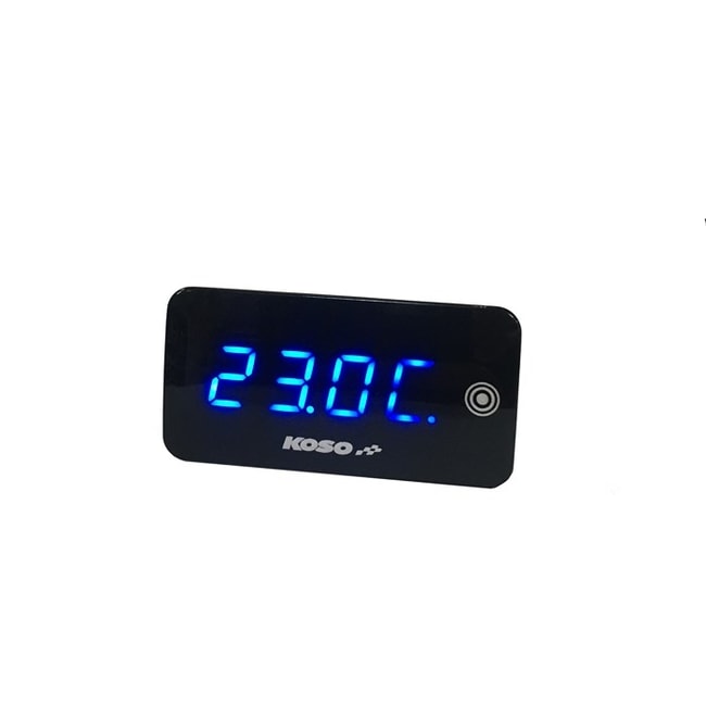 Koso super slim digital voltmeter & thermometer with blue backlight