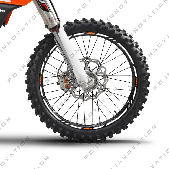Cinta adhesiva para ruedas KTM con logos