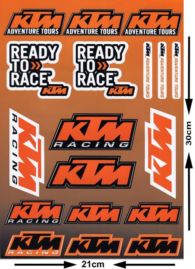 Kit d'autocollants Ready to Race (18 pièces)