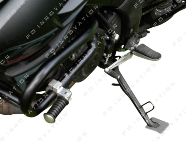 Placa extensión caballete lateral para Suzuki V-Strom DL1000 '14-'19 plata