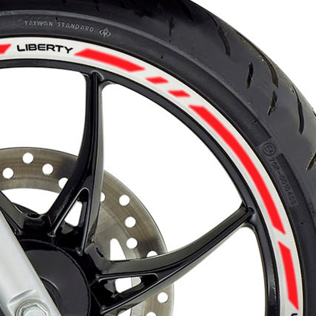 Cinta adhesiva para ruedas Piaggio Liberty con logos