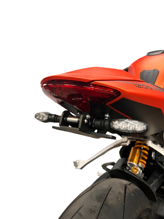 GREF license plate holder for Triumph Speed Triple 1200 RS 2021-2024 (with flip-up button)