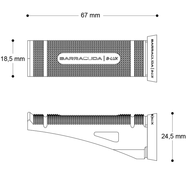 Kit suport pentru picioare Barracuda 
