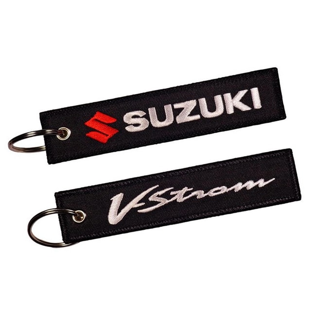 Suzuki V-Strom double sided key ring