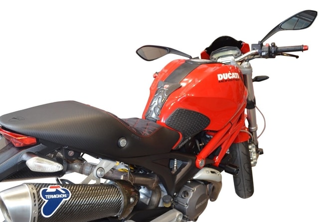 Sätesöverdrag till Ducati Monster 696 / 796 / 795 / 1100 '08-'14 (äkta läder)