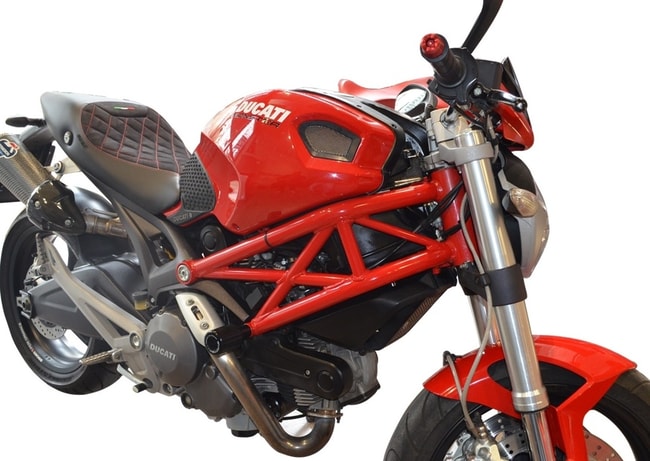 Stoelbekleding voor Ducati Monster 696 / 796 / 795 / 1100 '08-'14 (Echt leer)