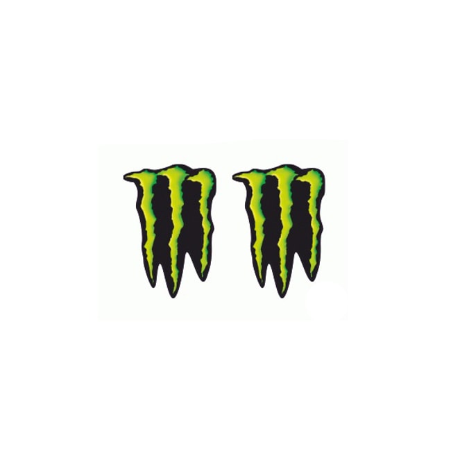 Monstergrön klistermärke