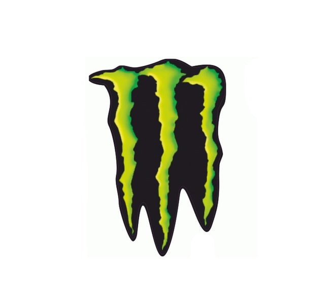 Monster groene sticker