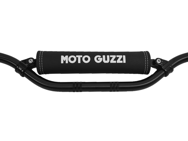 Moto Guzzi tvärstångsplatta (vit logotyp)