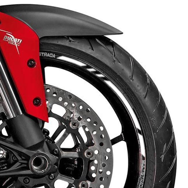 Ducati Multistrada velgstrepen met logo's