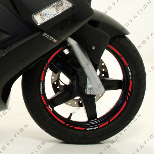 Cinta adhesiva para ruedas Gilera Nexus con logos