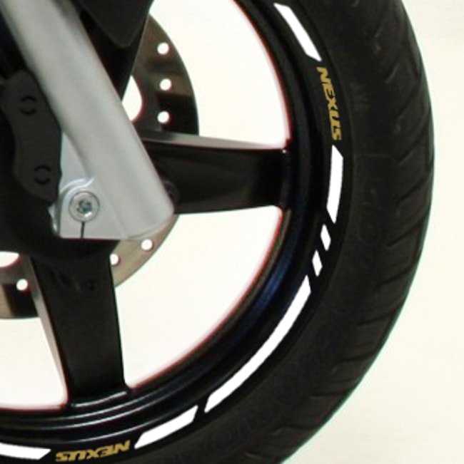 Cinta adhesiva para ruedas Gilera Nexus con logos