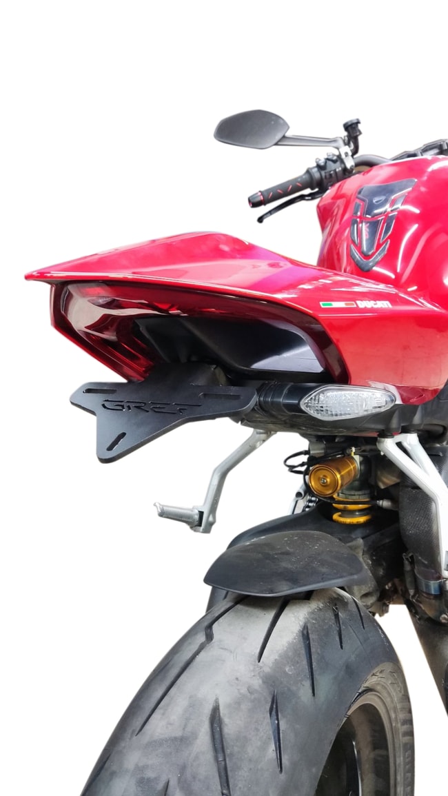 Ducati Panigale V4 2020-2024 için GREF plaka tutucusu (açılır düğmeli)