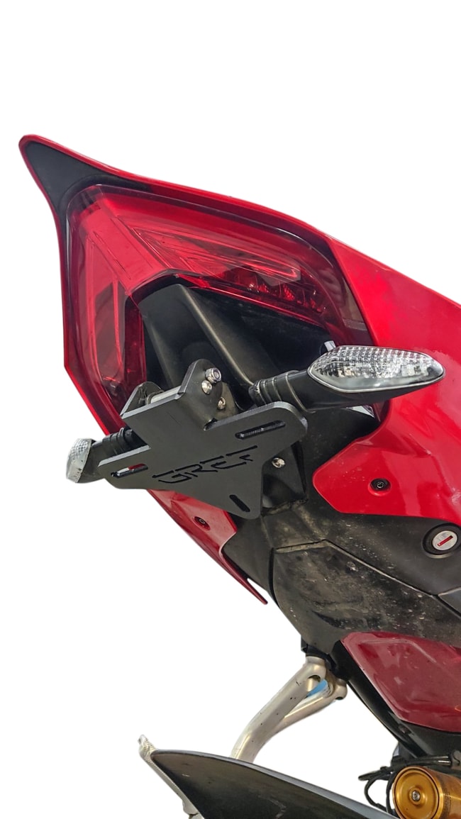 Ducati Panigale V4 2020-2024 için GREF plaka tutucusu (açılır düğmeli)