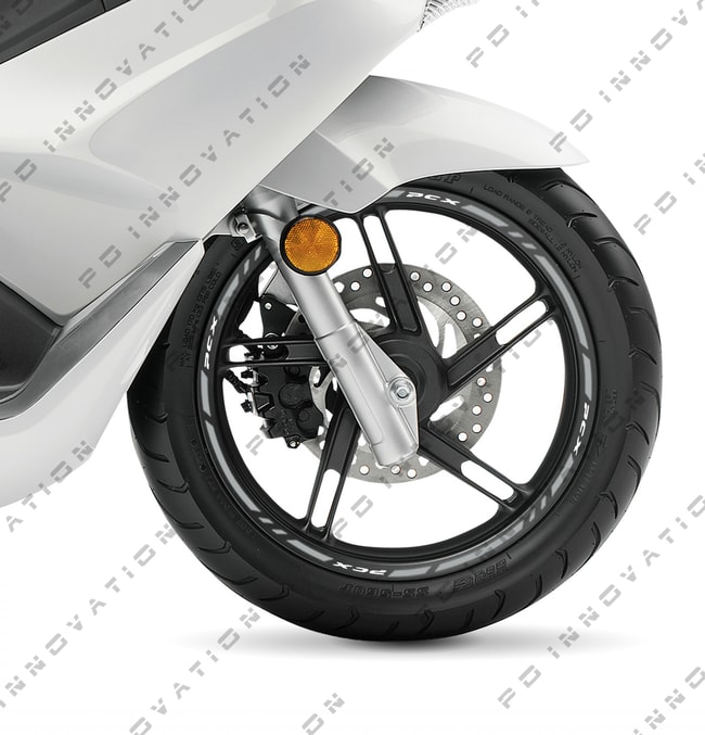 Honda PCX wheel rim stripes with logos