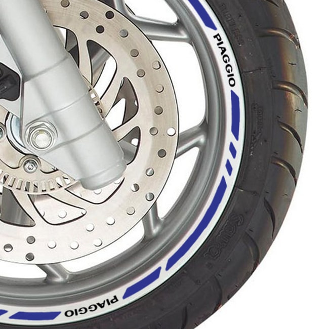 Cinta adhesiva para ruedas Piaggio con logos