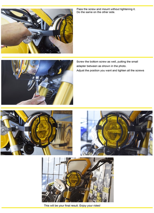 Scheinwerferschutz für Honda Monkey 125 2019-2023
