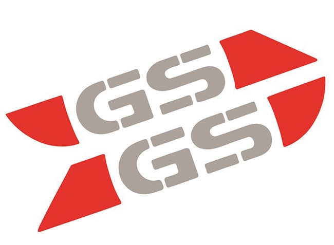 R1150GS '02-'06 (gümüş-kırmızı) için rezervuar logoları