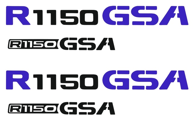 Logotipos traseros para R1150GS '99-'06 (negro-azul)