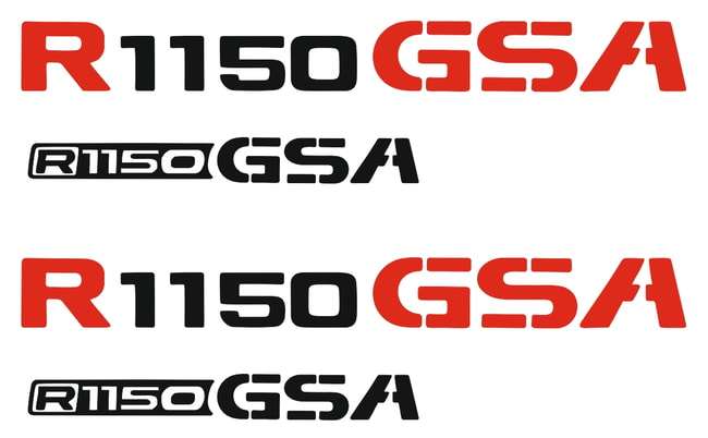 R1150GS '99-'06 (siyah-kırmızı) için kuyruk logoları