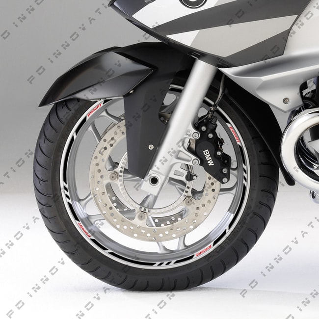 BMW R1200RT wheel rim stripes with logos