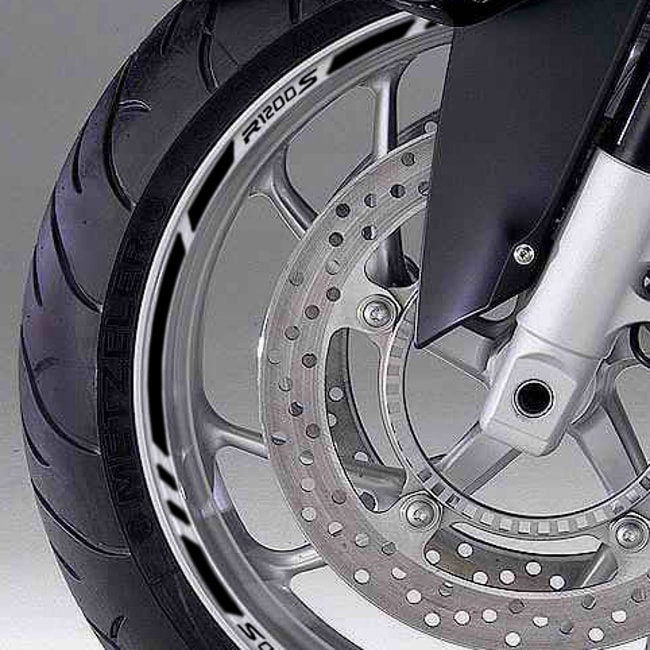 Cinta adhesiva para ruedas BMW R1200S con logos