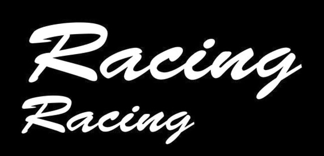 Racing sticker