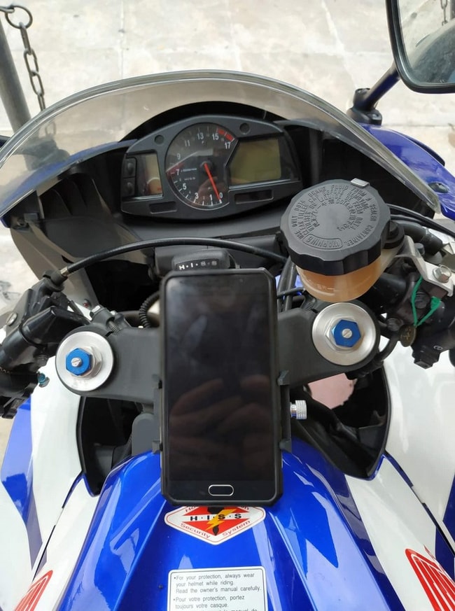 Support smartphone té de fourche pour Honda CBR600F 2011-2013