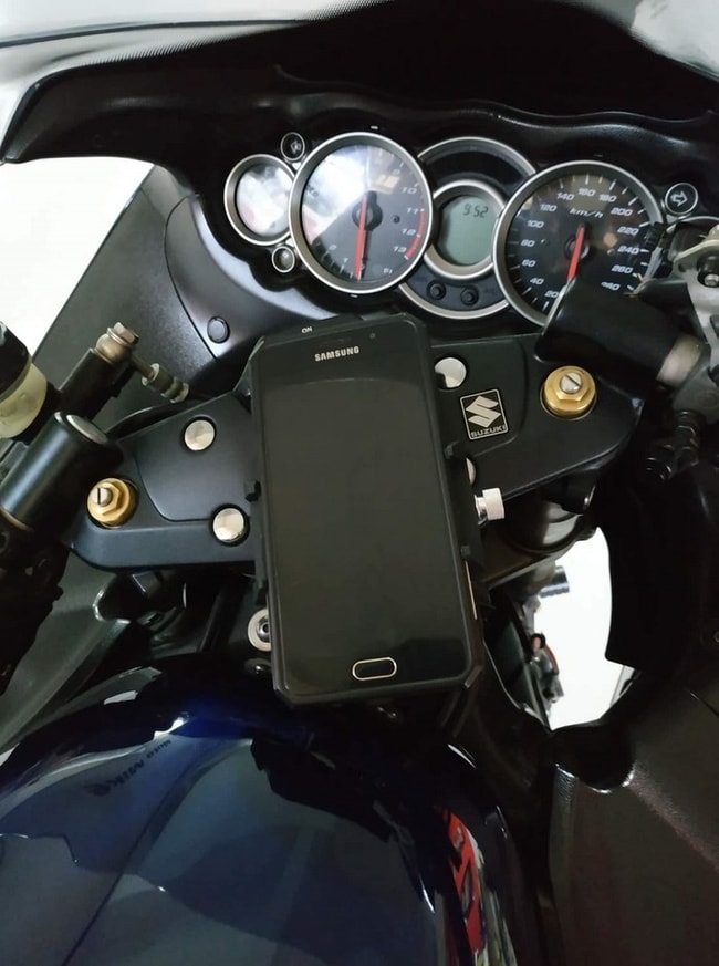 Uchwyt do smartfona z jarzmem widelca dla Suzuki GSXR 1300 Hayabusa 2008-2020