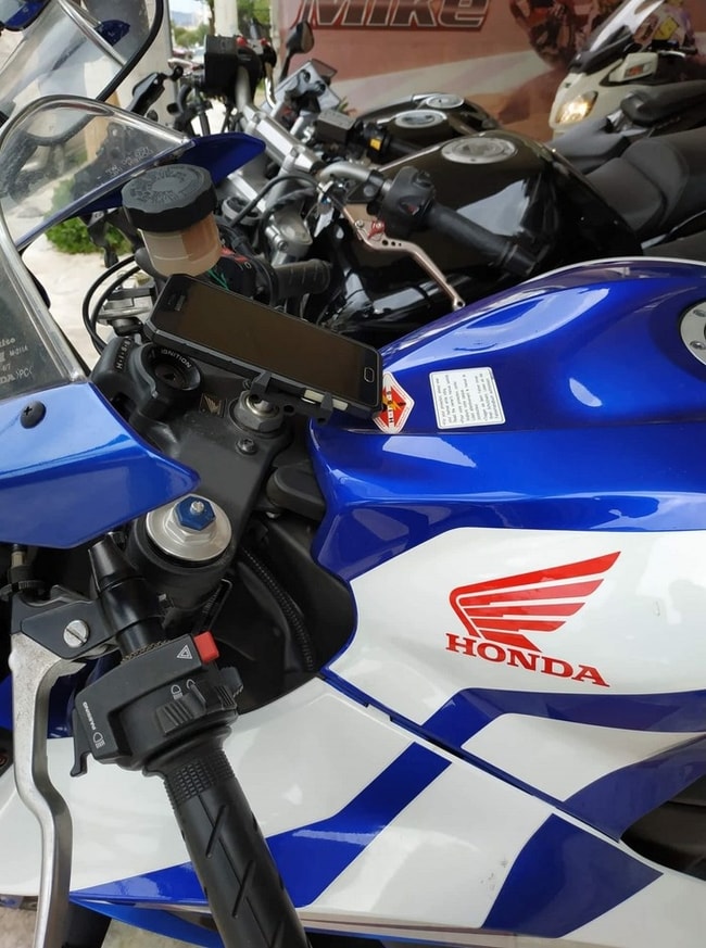 Honda CBR600F 2011-2013 için çatal sapı boyunduruğu akıllı telefon braketi