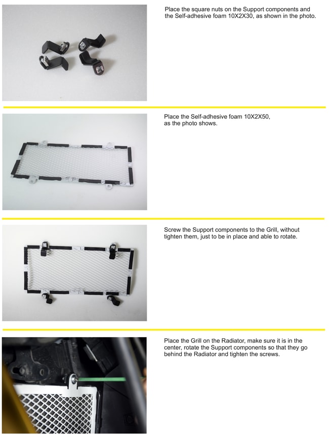 Protezione radiatore per Honda X-ADV 750 2021-2023 argento