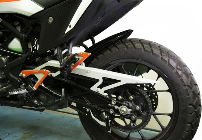 Parafango posteriore (parafango) per KTM 390 Adventure 2020-2023 argento/nero