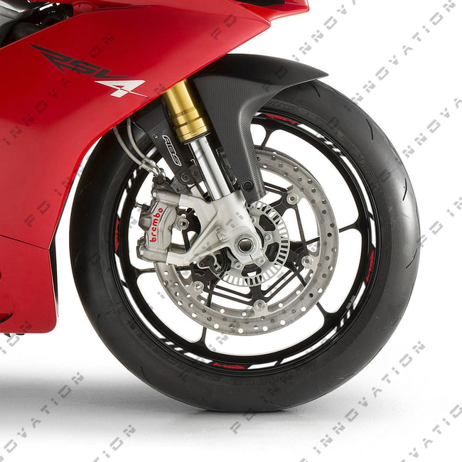 Cinta adhesiva para ruedas Aprilia RSV4 con logos