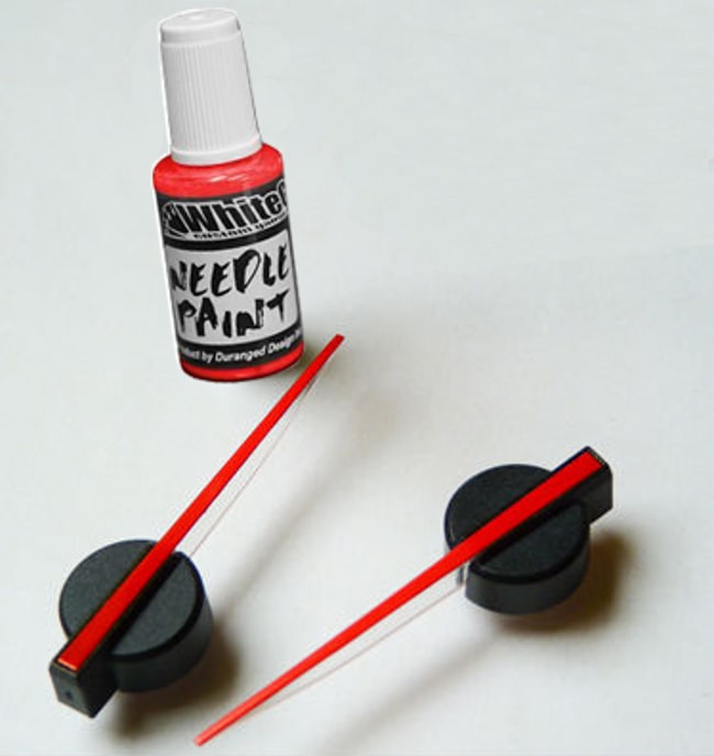 Pointer needle red paint
