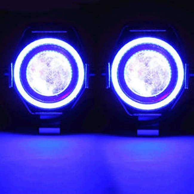 U7 LED auxiliary lights with angel eyes
