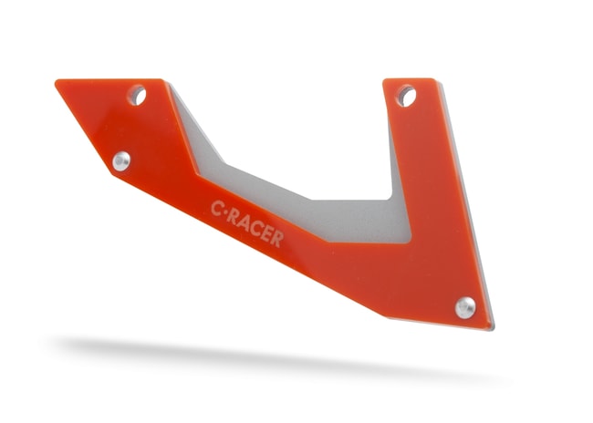 Carter de chaîne inférieur (Shark Fin) pour KTM 390 Adventure 2020-2023 orange