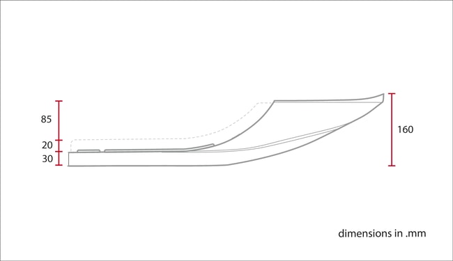 Uniwersalne siedzenie „FL Racer” Flat Track (czarne)