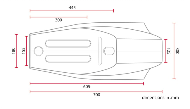 Assento Universal Flat Track "FL Racer" (preto)