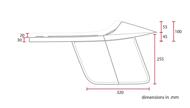 "F-Racer" Universal Flat Track-sits (brun)