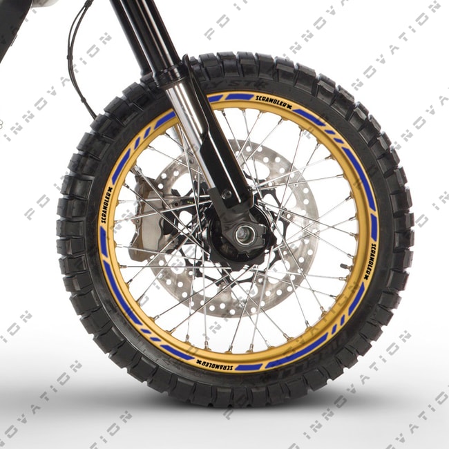 Logolu Ducati Scrambler jant şeritleri